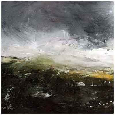 Summer Hail, Winter Hill painting by Lynne Frost