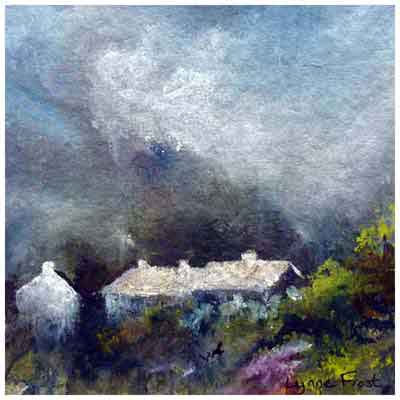 Applethwaite under Skiddaw painting by Lynne Frost