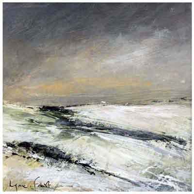 Snowy Evening, Winter Hill painting by Lynne Frost