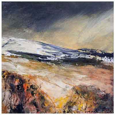 Towards Winter Hill from the Dog's Field painting by Lynne Frost