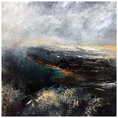 Evening Light, Winter Hill painting by Lynne Frost