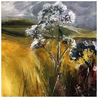 Thistledown Evening painting by Lynne Frost