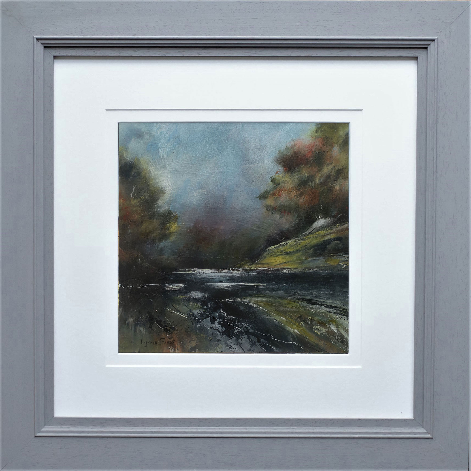 Autumn along the Greta painting by Lynne Frost