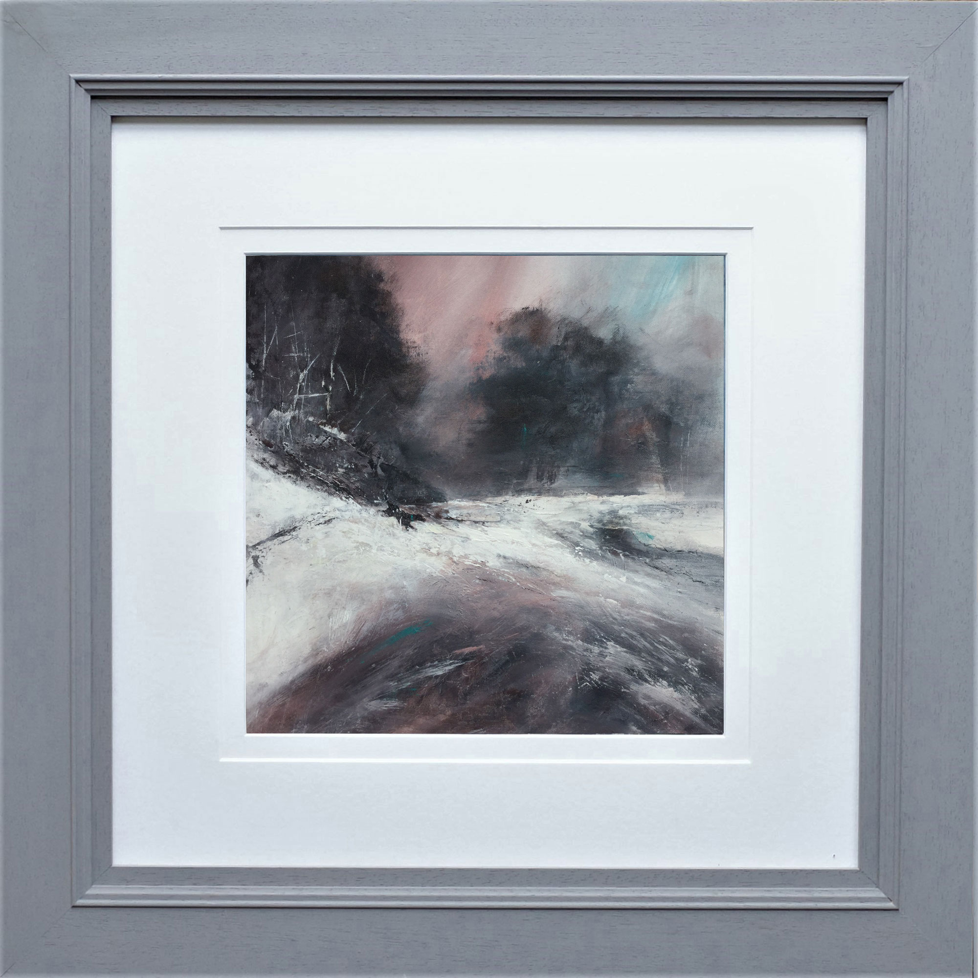 Snow Dog painting by Lynne Frost