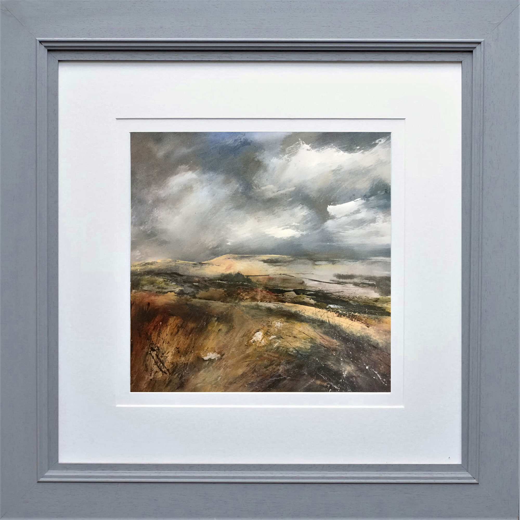 Turton Moor from Scout Road painting by Lynne Frost