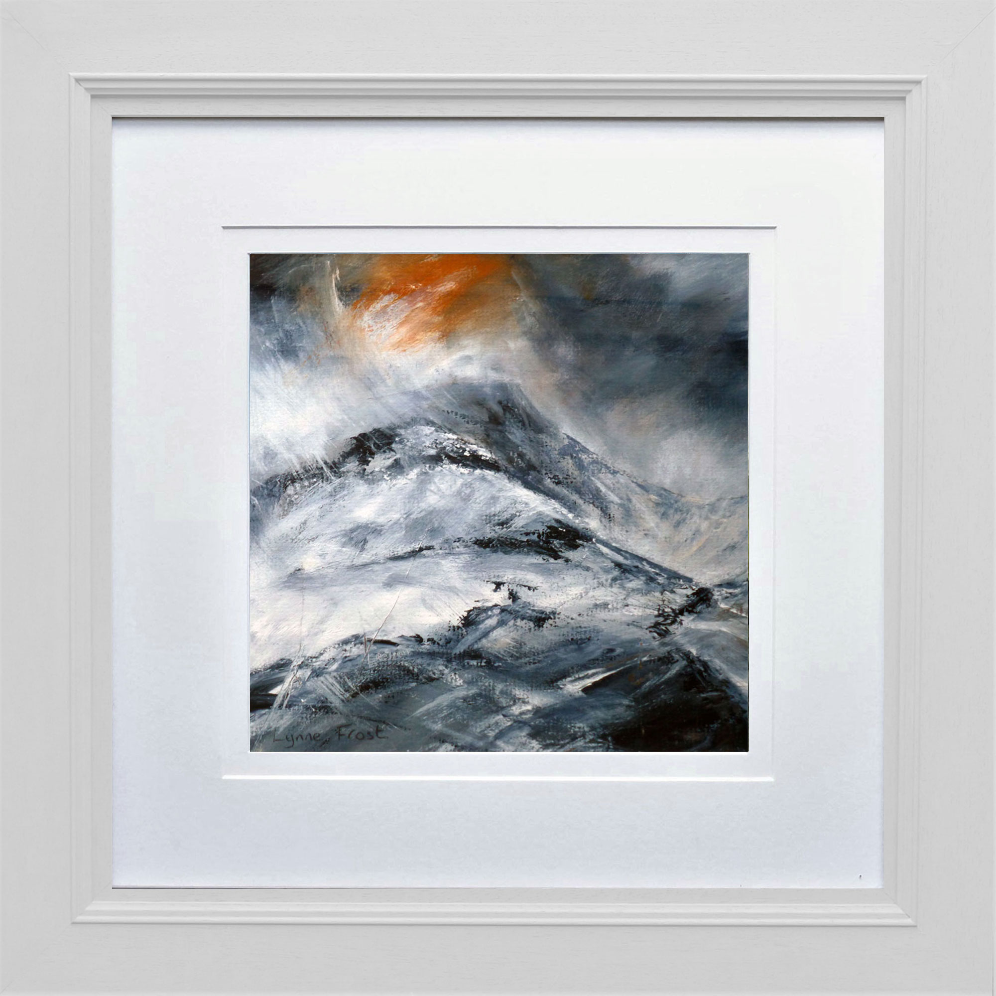 Blencathra Snow and Ice, a painting by Lynne Frost