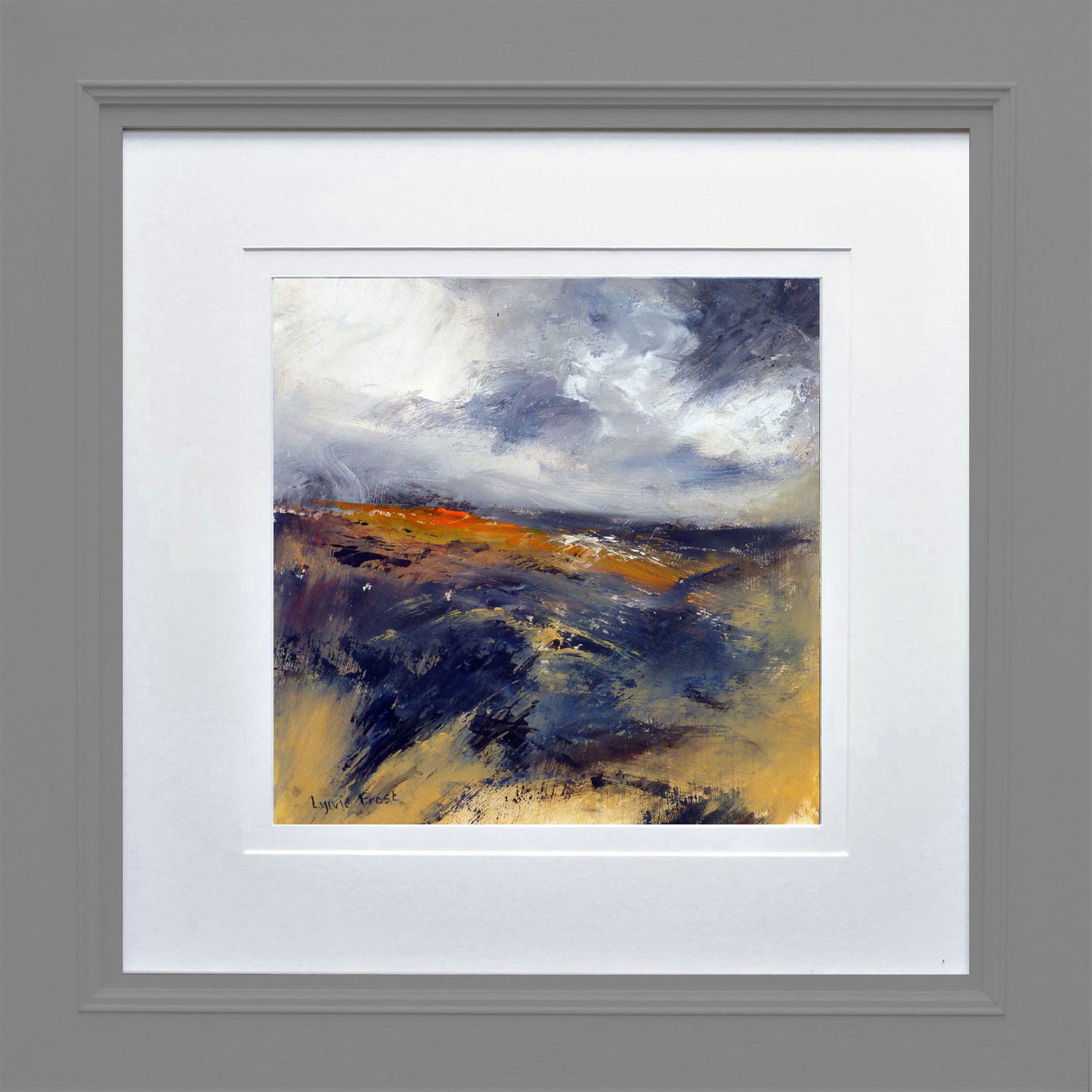 Halfway Stone Winter Hill a painting by Lynne Frost