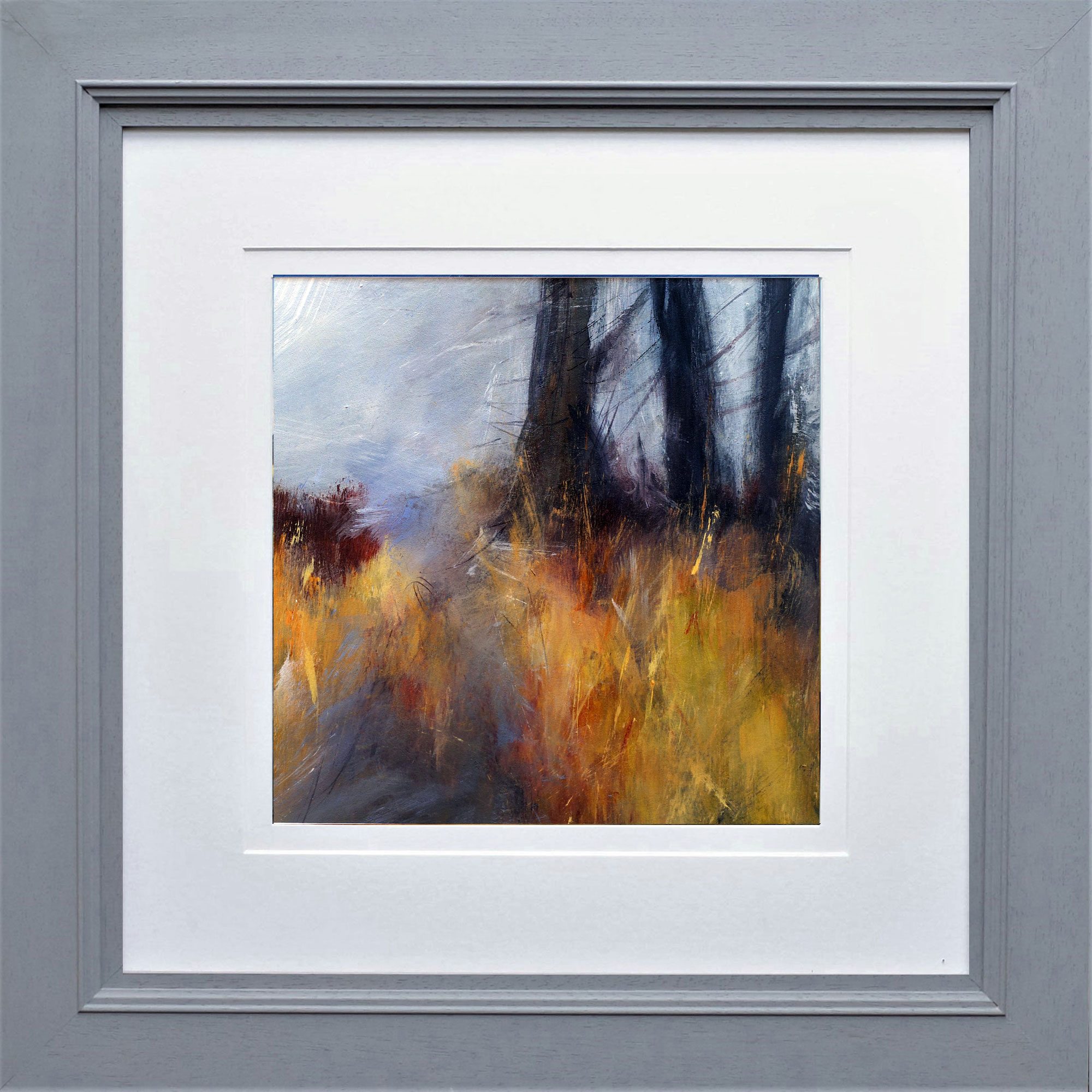 The Copse in Autumn, a painting by lynne frost artist